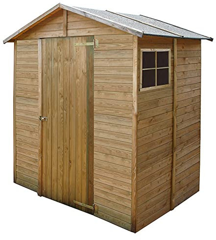 VERDELOOK Casetta in Legno impregnato a Pannelli premontati, 200x155 H217cm