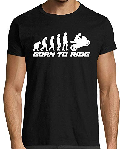 T-Shirt Noir Moto Homme Motard Born to Ride