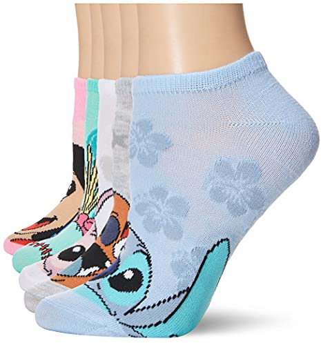 Disney, Lilo & Stitch damstrumpor, 5-pack, blandad pastell, 42–44,5 EU, Blandad pastell