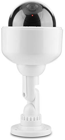 Sutinna Fausse caméra de sécurité, caméra de sécurité en Forme de dôme factice, Fausse caméra de Surveillance rotative, système de sécurité à Domicile pour intérieur extérieur