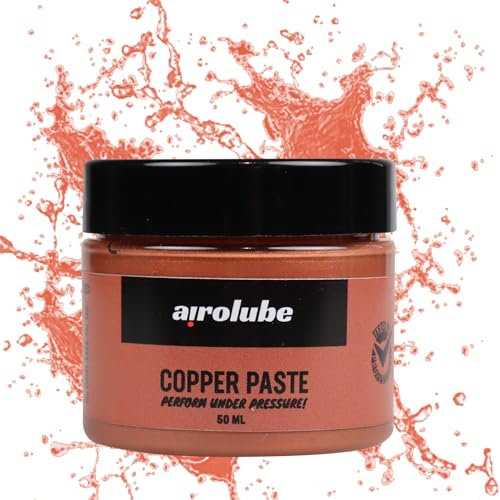 Airolube Kupferpaste - Kupfer Paste - Korrosionsschutz - Verhindert das Quietschen und Reißen von Teilen - Multifunktionale Paste für Teilemontage - 50ml