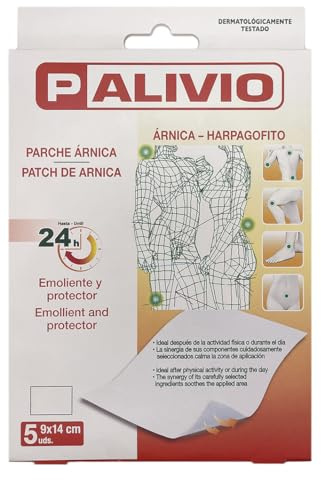 Parche Alivio del Dolor PALDOL · Alivia el dolor muscular y articular · Alivia el dolo durante 8h · Sin medicamento · Con Árnica y Harpagofito · Parche Térmico para aliviar el dolor.