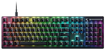 Razer DeathStalker V2 Pro (Red Switch) - Wireless Low-Profile Optical Gaming Keyboard (Linear Optical Switches, HyperSpeed Wireless, Bluetooth 5.0, Laser-Etched Keycaps) UK Layout | Black