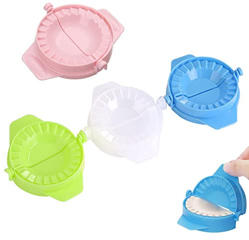 Dumpling Maker,Stampo per Ravioli,Ravioli Maker,Formine per Ravioli,Ravioli Former,Dumpling Stampi,Set Pressa per Ravioli e Gnocco per Empanadas, Gnocco, Dumpling, Calzone, Ravioli, Pierogi, 4 Pack