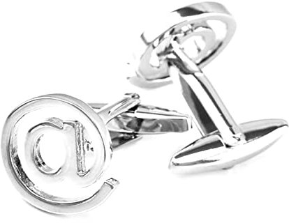 Stfery Brautvater Manschettenknöpfe, Manschettenknöpfe Silber Buchstabe Versilbert Cufflinks Brief @ Schmuck Geschenk