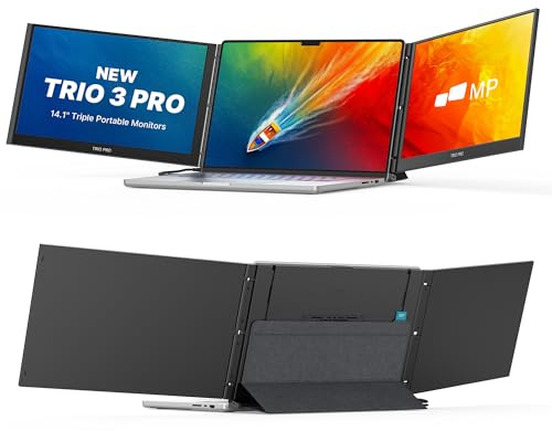 Mobile Pixels Trio 13,3” Monitor Portatile (2025), FHD IPS, Supporto Integrato, USB-C/USB-A, Compatibile con Windows/Android/macOS/Switch