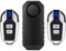 Meichoon Antirrobo Alarma de Bicicleta Antirrobo Inalámbrica Impermeable Sensor de Movimiento de Vibración Super Loud para Bicicletas Motocicletas Coche Scooter Vehículos con 2 Mando a Distancia