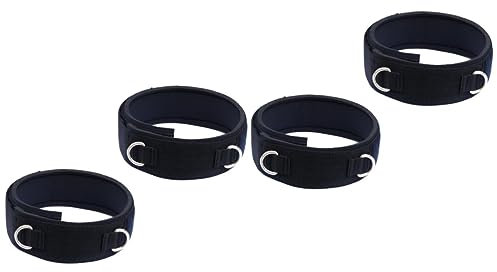 BESPORTBLE 4 Stück Neoprenband Oberschenkelriemen Knöchelriemen Mit D-ring Fesselriemen Trainingszubehör Sportzubehör Füllung Fitness Gurt