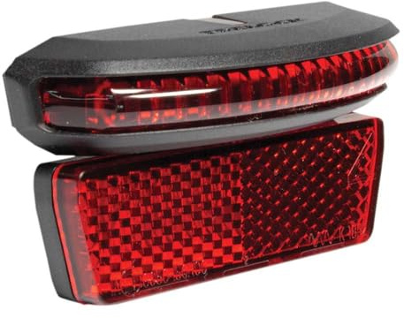 Trelock Rear Light LS 655 COB Hub Dynamo Black Safety, Adults Unisex, Multicoloured (Multicoloured), One Size