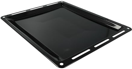 vhbw Plaque de four compatible avec AEG 94300415700, 94300415900, 94300431300 Four - 42,2 x 37,6 x 5 cm, anti-adhésif, émaillée noir