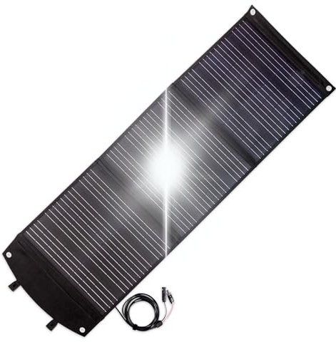 Solarpanel 100W faltbar - KLARBEIT EP-10 | Monokristallines Solarpanel Camping | Solarpanel USB Portable Solar Panel Solartasche | Handy Solar Ladegerät