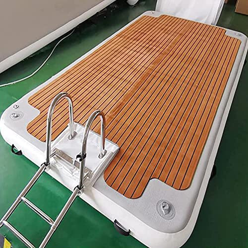 Grande plateforme flottante pour lac, lit flottant gonflable portable, île flottante, quai d'île, radeau, plate-forme flottante pour piscine et plage