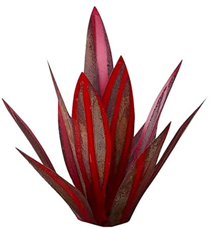 Plantes d'agave en métal 13,78 pouces décor extérieur tequila sculpture rustique metal agave yard art agave sculpture statue jardin y jardin décor ornement vin rouge, jardin statues extérieur