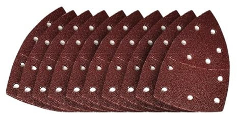 Papel de lija triangular de grano 40-2000, papel de lija con 11 orificios, almohadilla de soporte con gancho y bucle for herramientas abrasivas de pulido de madera y metal Papel De Lija(2000 Grit)