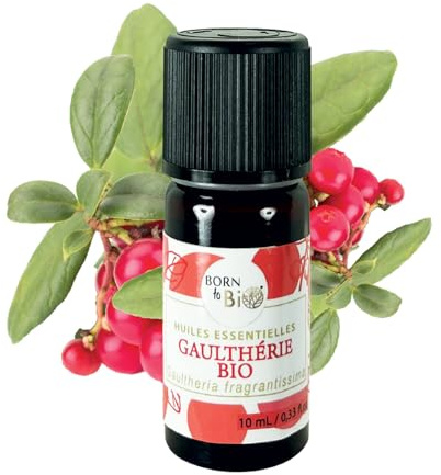 Aceite esencial de gaulteria orgánica (Gaultheria fragrantissima) Born to Bio 10 ml