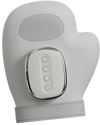 Milageto Handmassagegerät, elektrisches Fingermassagegerät mit Wärmehandschuh-förmigem Luftdruck, intelligentes Handmassagegerät für Vater und Mutter