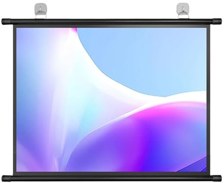 Écran De Projection 30 , 40 , 50 , 60 , 72, Portable Pliable Extérieur Écran, 16: 9/4:3 HD Anti-Plis Rideau Projecteur Portable Toile Videoprojecteur Manuel，Écran De Projection Mural(16:9,30)