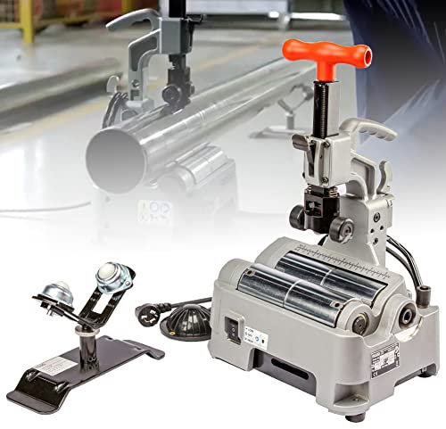 Tagliatubi completamente automatico - Tagliatrice elettrica per tubi in rame e acciaio inossidabile, 12-116 mm con sbavatore in acciaio ad alta velocità per tubi in acciaio al carbonio, alluminio, PVC