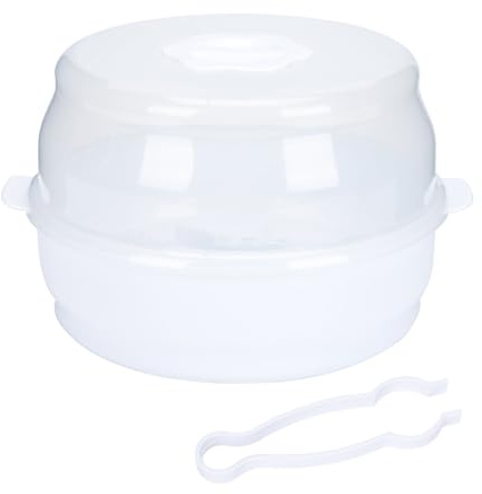 Supvox Babyflaschen Sterilisatorbox Tragbarer Geschirrhalter Aufbewahrungsbehälter Für Babygeschirr Schnuller Aufbewahrungskoffer Mikrowellen Flaschensterilisator Mikrowellen
