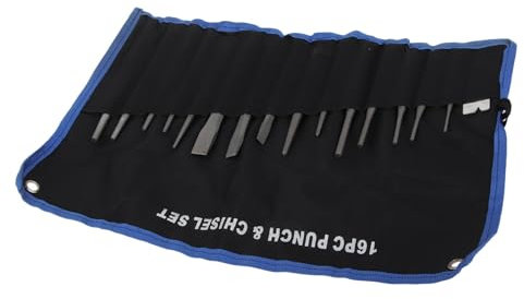 Greensen 16pcs Stahlmechanik Schläge Meißel Set Wärme Behandeltes Anti-Konstruktionsnadel Tapered Cold Center Punches für Metallbohrungen Dübel Entfernung Ausrichtung Rusty Nuss