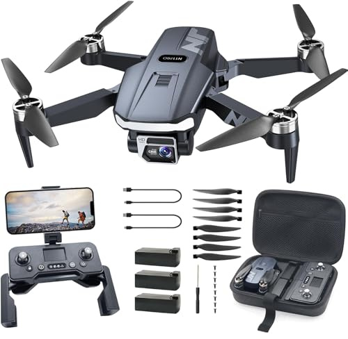 NAFYRE N11 PRO Drone GPS con fotocamera per adulti 4K UHD, 90 minuti di volo lungo, lunga distanza di controllo, ritorno auto, conseguenza automatica, motore brushless, 5G FPV RC Quadcopter per