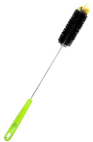 Sionhiuo Brosse de nettoyage pour bouteilles - Ergonomique - Avec long manche - Pour goulot étroit, vin, carafe, bière, biberon
