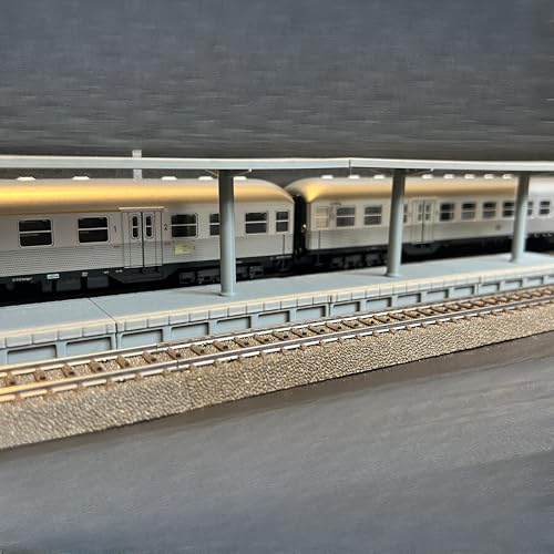 H0 Bahnhof Bahnsteig Set modular kompatibel zu Märklin C Gleis 1:87