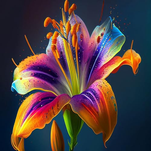 Giglio bulbi,piante erbacee Resistenti perenni,bulbi da fiore a fioritura,adatti per la semina immediata,Giglio pianta vera(non artificiali)-6 Bulbi-I