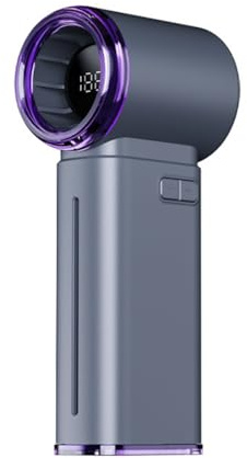 PLCPDM Ventilateur De Refroidissement par Brumisation Réglable 3500 MAh 1 À 199 Vitesses Portable Rechargeable avec Affichage Numérique pour La Maison Les Voyages Utilisation Quotidienne Ventilateur