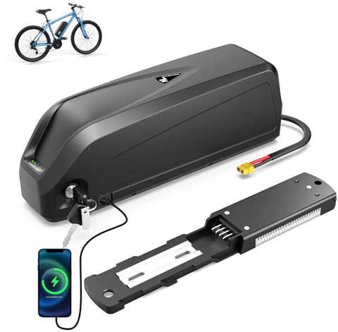 36V 25Ah Batterie Velo Electrique, Batterie vélo électrique avec BMS Intelligent 25A, Port USB, Batteries 36v Lithium ION pour Roue de Conversion Bafang 0-600W et Autres vélos électriques