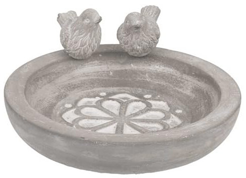 Outdoor Deko/Vogelbad aus Zement/Maße: 20 x 20 cm