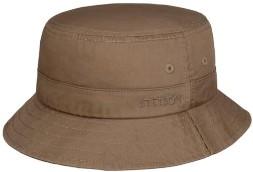Stetson Organic Cotton Hut mit UV-Schutz Damen Herren 100% Bio-Baumwolle Knitterfrei Nachhaltig Bucket Hat Packable Anglerhut Frühjahr Sommer