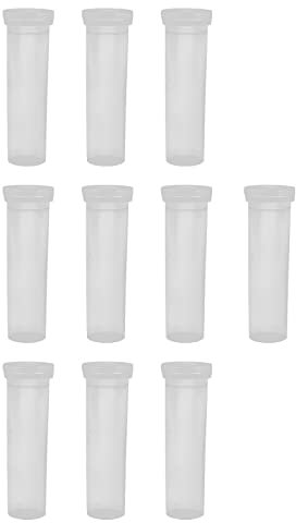 Happyyami Terrarien Blumenwasserrohre 50 Stücke ERN?hrung Wasserrohr Transparente Blumenfl?schchen Reagenzglas mit Kappen für Milkweed- Stecklinge Dekoration Blumenfläschchen