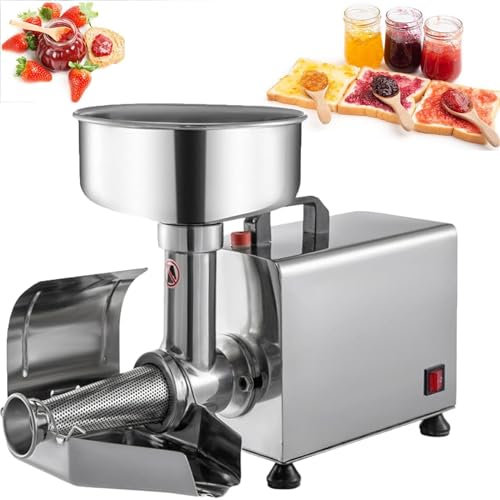 LTSRLL Presse-tomates électrique et passoire, broyeur de Sauce, mélangeurs Alimentaires en Acier Inoxydable, largement utilisés pour Les Fruits et légumes, Outils pour Le Travail Domestique,220v