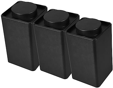 LIFKOME Barattoli in Latta Vintage Per Conservazione Tè Sfuso e Bustine Di Tè Contenitori Ermetici Coperchio Sigillato Set Da 3 Pezzi Per Organizzazione Cucina