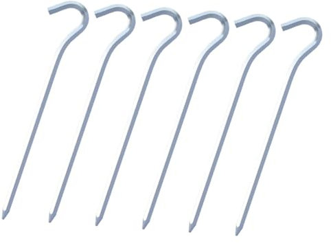 KITANDOVE 6stücke Zeltspitzen Aus Gusseisen Robuste Erdnägel Für Camping Outdoor Picknick Anti-rutsch Design Für Weiche Und Harte Böden Langlebig Und Tragbar