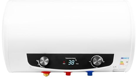 MINRS 35L - Calentador de agua caliente eléctrico (2000 W, 220 V, con ducha de mano y grifo, protección contra sobrecalentamiento, protección contra sobrecalentamiento, rango de temperatura de