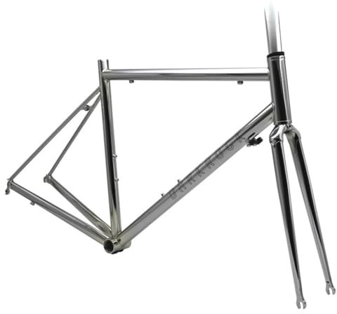 BSFHQS 47 50 53cm Cr-Mo-Stahl Rahmen 700C Rennrad Rahmenset Schnellspanner 100/130mm C-Bremse Fahrradrahmen BSA BB68mm(53cm)