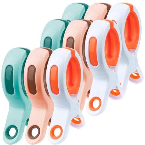 9 Pièces Pince Serviette Plage, Grosse Pince à Linge, Epingle a Linge pour Transat, Serviettes de Plage, Linge de Lit, Serviette de Bain