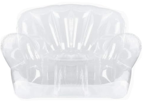 Wernfale Thickened Outdoor Camping Inflatable Sofa Adult Lazy Inflatable Chair PVC Transparent Sofa Stool