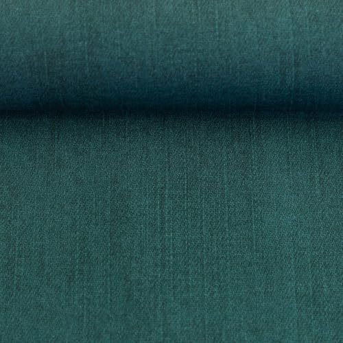 French Terry Stoff im Jeanslook – Denimoptik – Ökotex zertifiziert – elastischer Sweatstoff – ideal für Hoodies, Sweatjacken, Hosen, Loungewear & Kinderkleidung – Meterware (petrol)