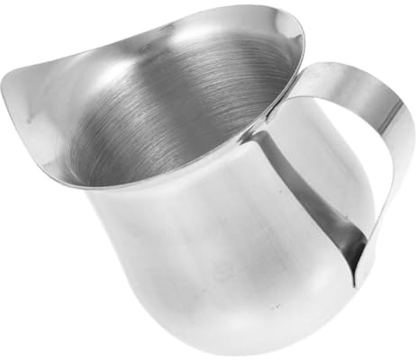 Mikinona Bricco Latte per Montalatte con Beccuccio di Precisione Steaming per Espresso e Latte Art Piccolo e Resistente per Bar e Casa