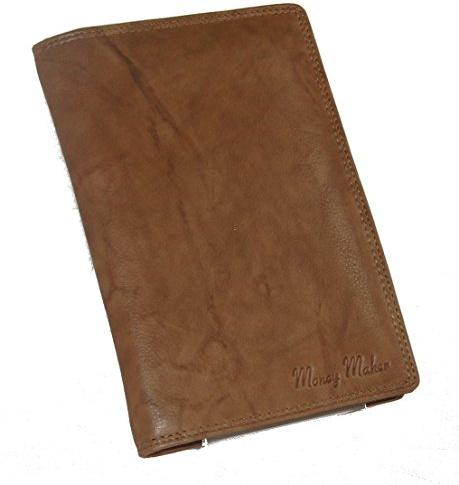 Große Herren Leder Brieftasche Ausweismappe Geldbörse Kreditkartenmappe mit RFID Schutz - präsentiert von RabamtaGO® -