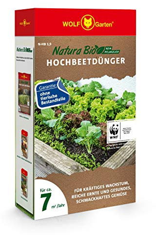 WOLF Garten - Natura Bio Hochbeetdünger N-HB 1,9 für ca. 7 m²/Jahr; 3857010