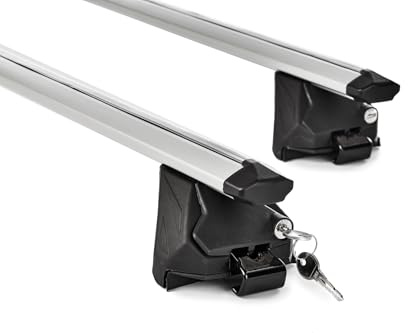 Green Valley 2 Barre Tetto Alluminio EDGE 112 cm Railing Chiuso 100 kg