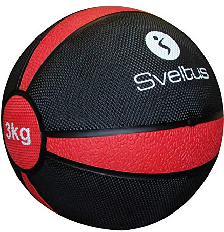 Sveltus médecine-Ball 3 kg Noir/Rouge