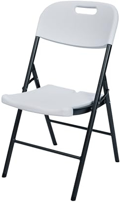 Cofan 2er Pack Campingstuhl Klappstuhl | Farbe: weiß | Für Innen und Außen geeignet | Maße aufgeklappt: 46 x 53 x 86 cm