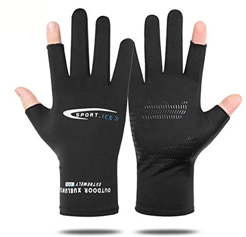 PURFUN Summer Anti-UV Sun Protection Driving Gloves Men Women Thin Breathable High Elastic Cycling Gloves Non-Slip Sports Gloves for Running Fishing Camping Exercise Yoga Dance