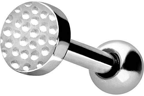 PIERCINGLINE Chirurgenstahl Ohrpiercing | STRUKTUR | Piercing Ohr Stecker Helix Tragus | Farbauswahl