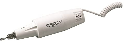 Bausch 0800WEISS Elektrisches Maniküre-/Pediküregerät mit Feststellschraube, Rechts-/Linkslauffunktion, ohne Aufsätze und ohne Trafo (separat erhältlich), Handpflege, Fußpflege, Nagelpflege, Beauty